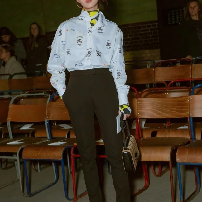 99新 BURBERRY/博柏利 满印战马衬衫 36 14521987