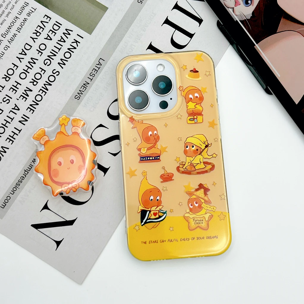 IMD手机壳满屏星星小人适用苹果17iPhone16华为小米oppovivo