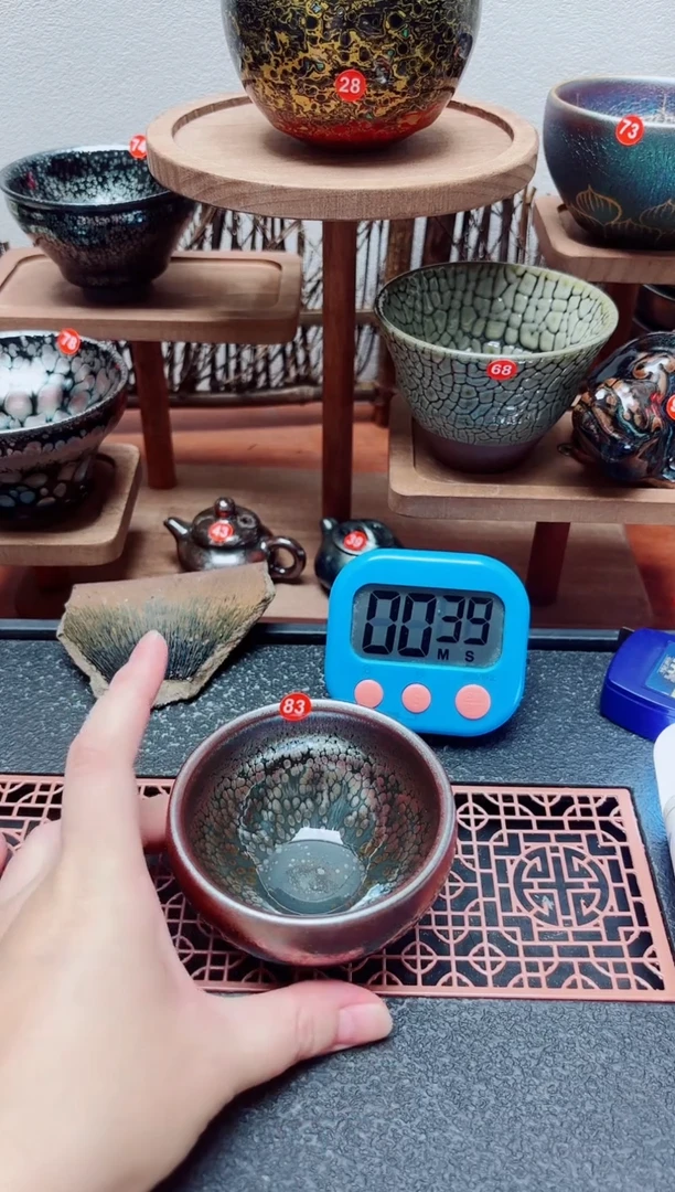 茶盏一****泪83号建盏工匠茶器