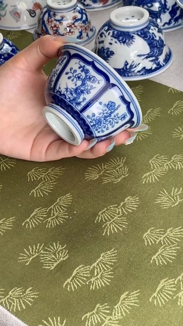 瓷片景德镇毛仔柴窑杯
