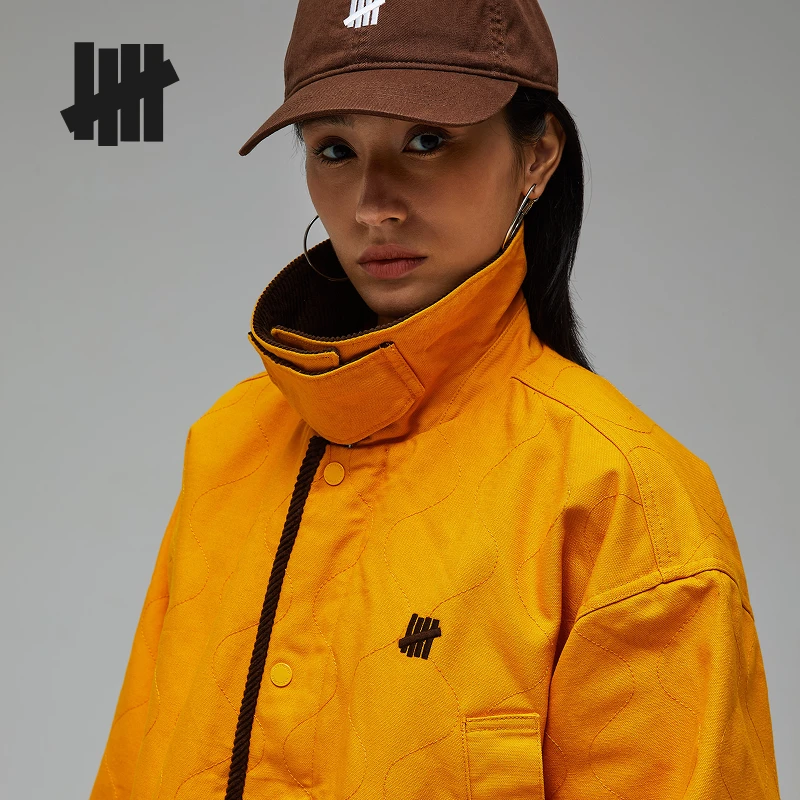 UNDEFEATED五条杠官方冬季葫芦绗棉底特律工装棉服外套UC54GPJ02M