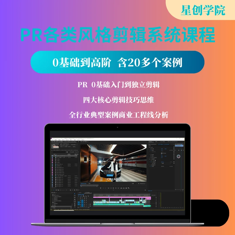 PR各类风格剪辑系统课程