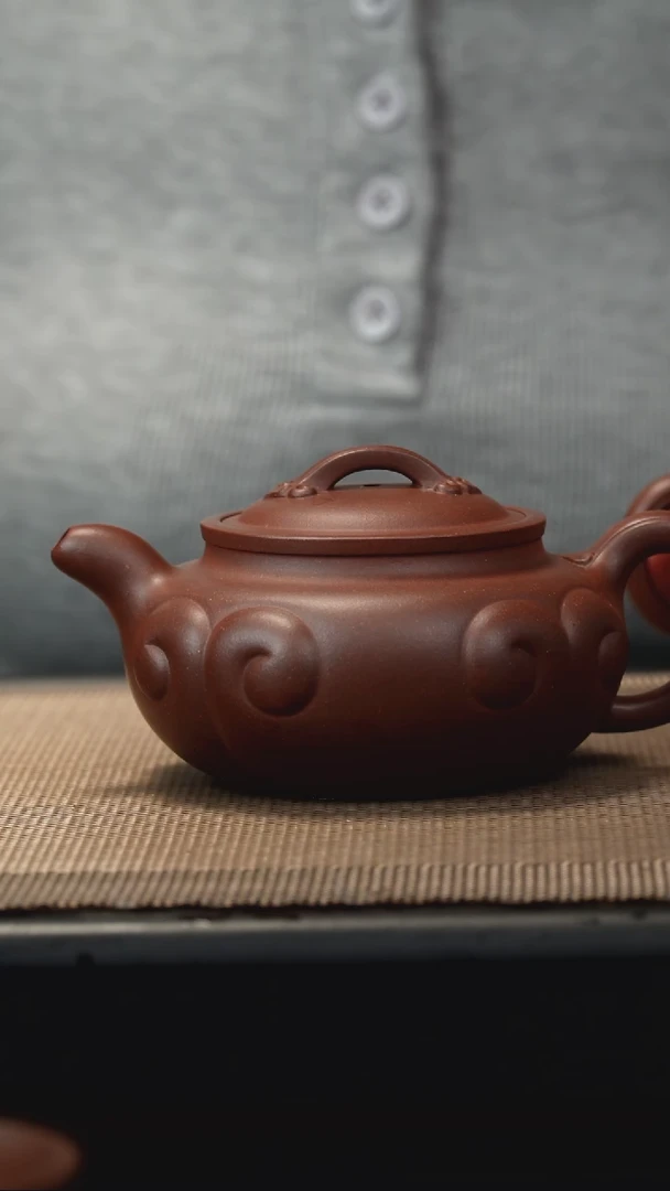 茶壶紫砂O****Y底槽清卡盖如意仿古220cc