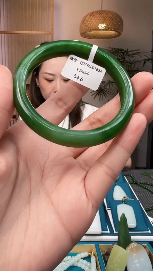 和田玉手镯未镶嵌Q 54.6