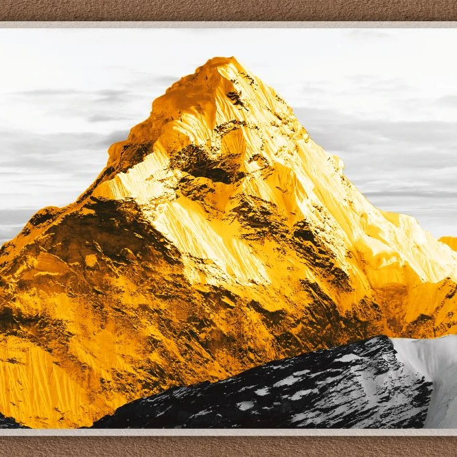 H22Z背靠金山沙发背景墙装饰画金山生财有靠山