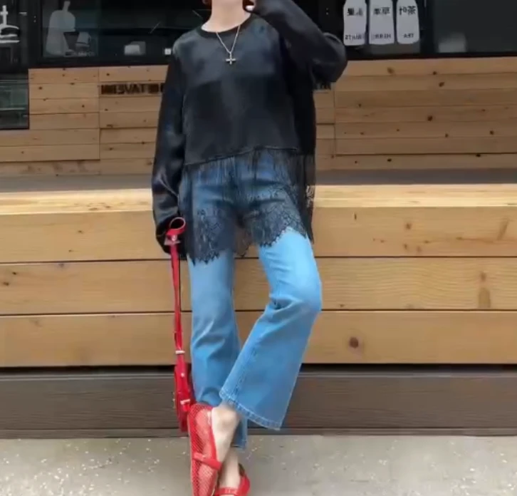 2025春季新款网红同款洋气减龄气质休闲上衣裤子女ya-o1