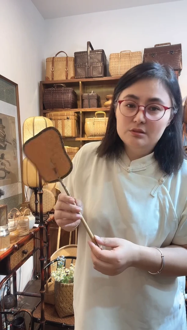 竹编手工围炉煮茶小炉扇
