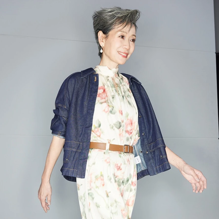 Fabrique Karlie 【叶童同款】早春新款轻薄莫代尔含桑蚕丝牛仔夹克