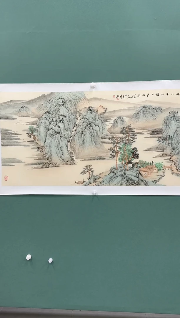 书法国画z天津人美-左进伟国画8平尺