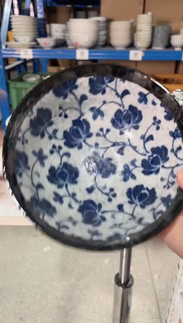 陶瓷舞兰【1支】6英寸高脚碗