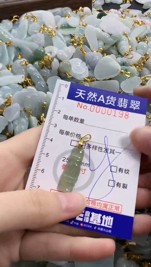 颈饰未镶嵌翡翠天然A货翡翠