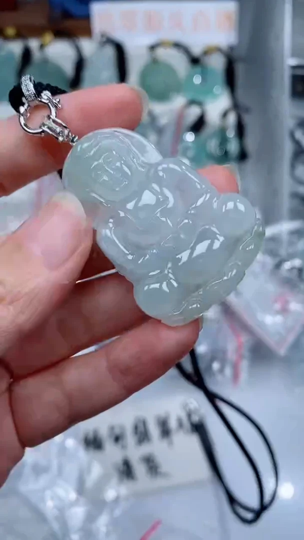 颈饰银S925镶嵌翡翠吊坠