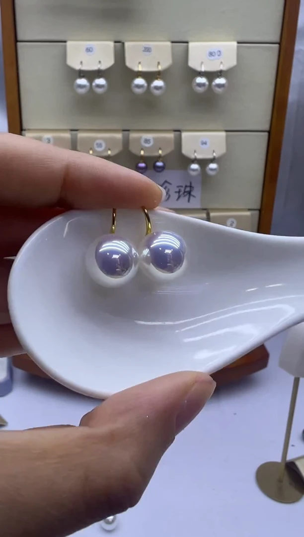 未镶嵌耳饰淡水珍珠0298