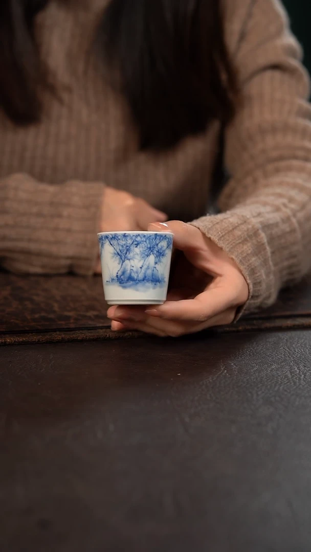 【闪购商品】杯聚澜堂灵石竹叶闻香杯