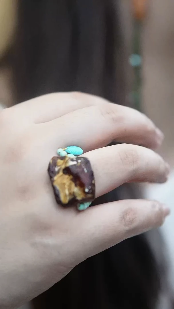 未镶嵌琥珀戒指蜜蜡戒指