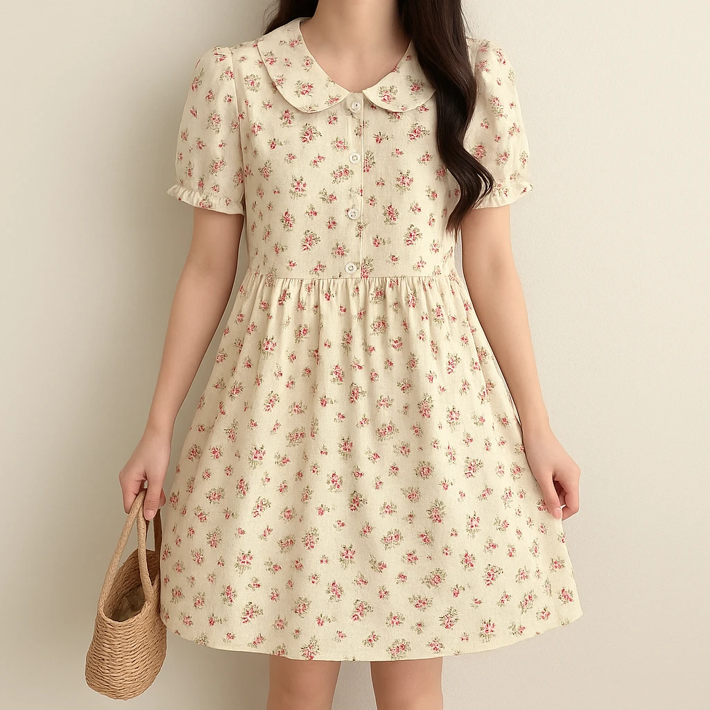 A001-A100 甜美碎花连衣裙法式少女感，仙气满满秒变邻家女孩！