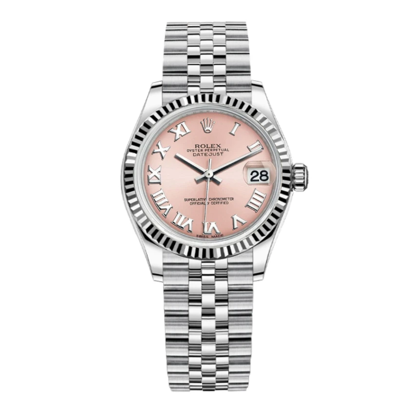 99新 Rolex/劳力士 日志178274/31mm/粉盘罗马/自动机械/单表