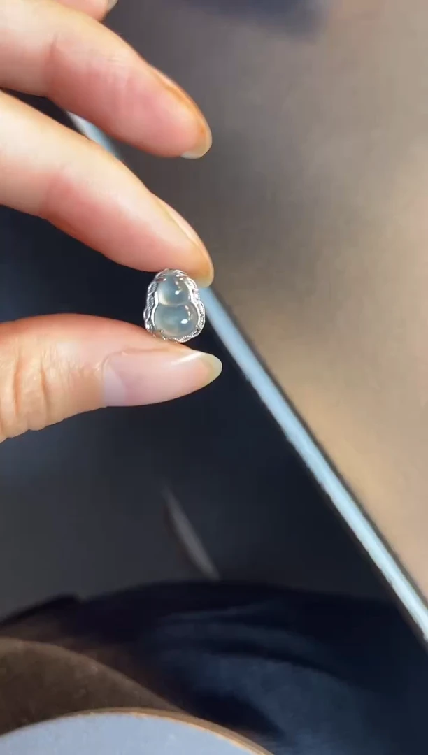 吊坠(不含链)银S925镶嵌翡翠1