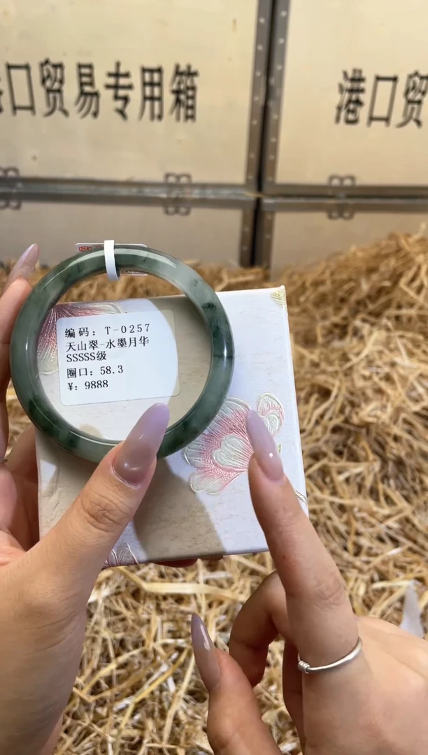 未镶嵌手镯石英质玉T0257
