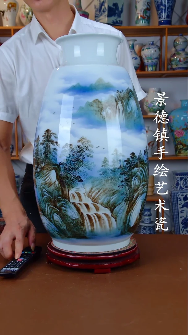 现代景德镇手工手绘陶瓷摆件20