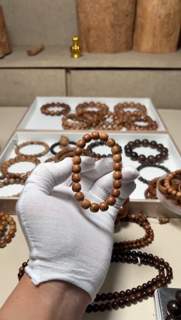 檀香木手串/手链老山檀香9/9.5横纹黑肉全品福利