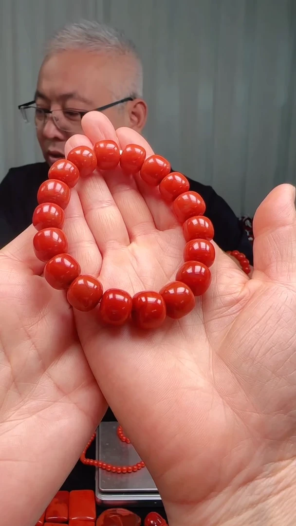 未镶嵌多样性发一件南红玛瑙13mm瓦西老型单圈