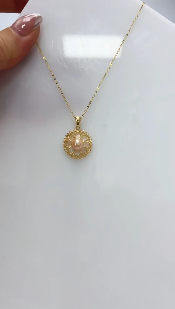 【闪购商品】海水珍珠DA银S925镶嵌套链 C1178