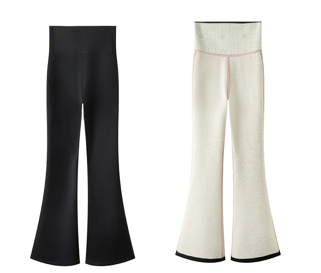 （小白）加绒微喇瑜伽裤女高腰显瘦提臀小个子喇叭裤秋冬外穿