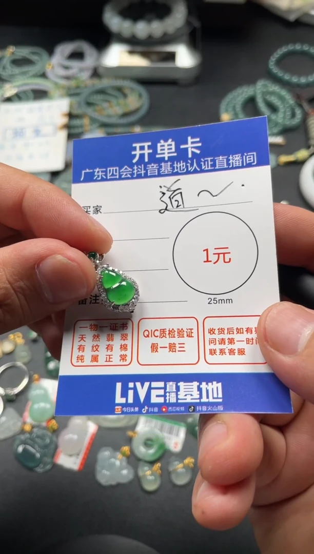 翡翠未镶嵌颈饰挂件