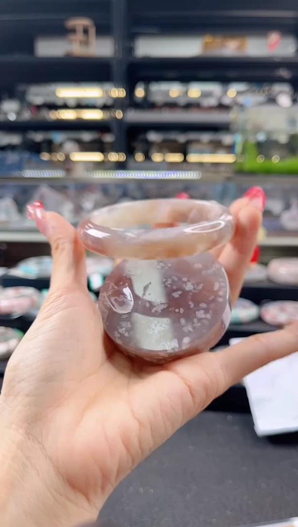 未镶嵌手镯石英质玉63圈口（赠品镯心）618492