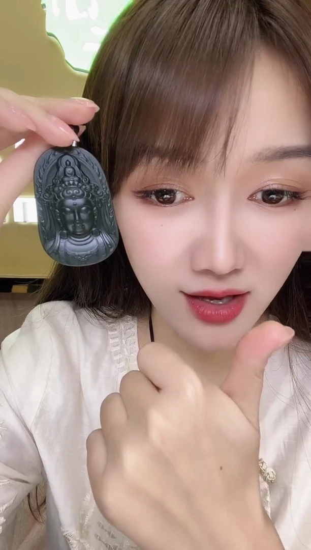 颈饰未镶嵌和田玉海**g356671/和田玉观音 多样性一件发