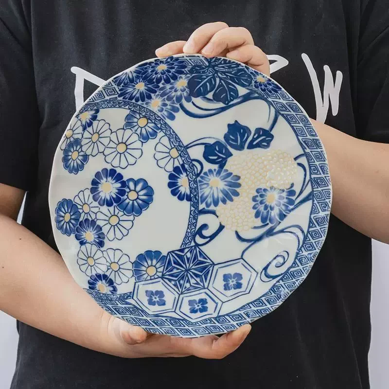 F077蓝祥瑞8.6英寸深盘