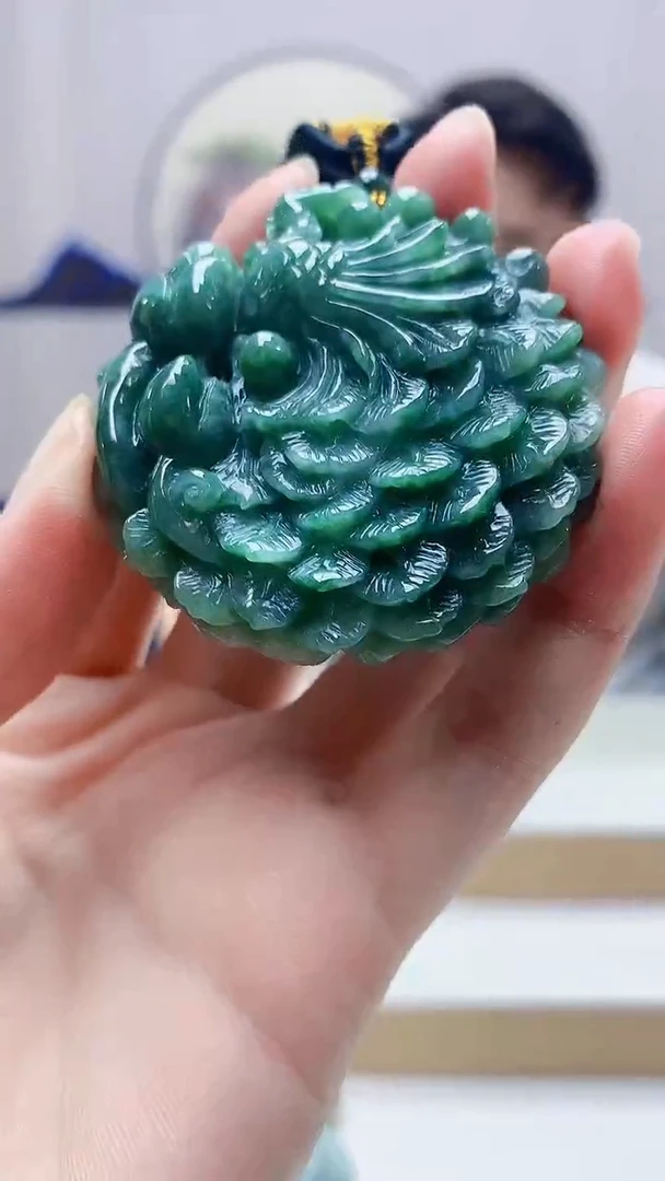 未镶嵌定制翡翠5060zm-毛货挂件42凤凰