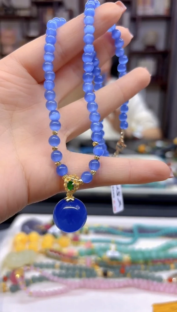 【闪购商品】碧玺猫眼颈饰未镶嵌X519