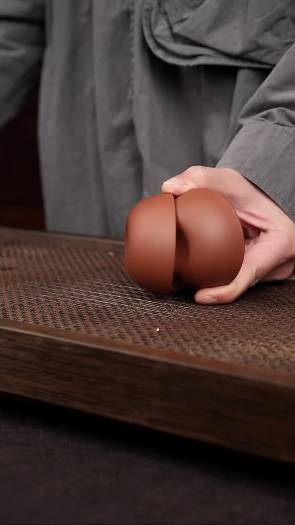 【闪购商品】紫砂茶杯底槽清圆杯*2