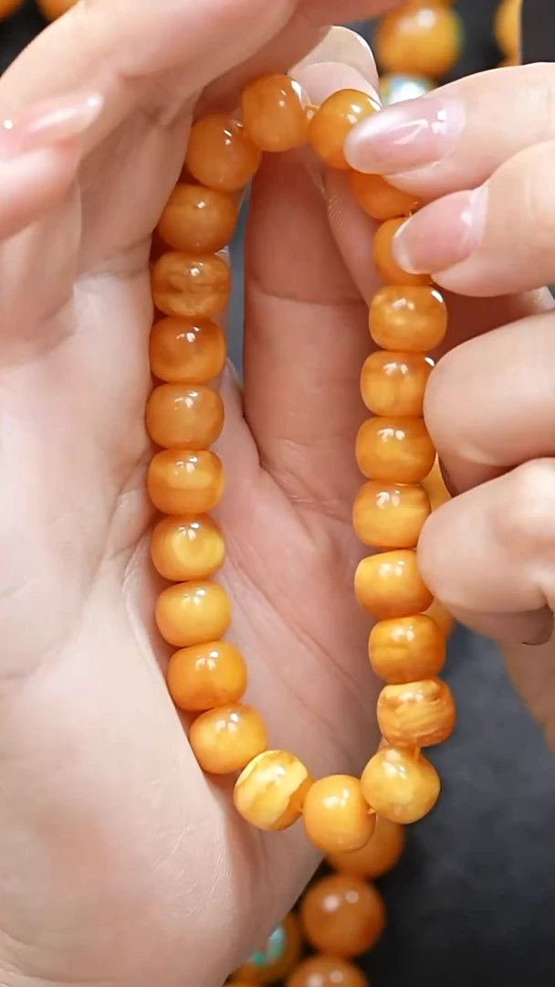 蜜蜡颈饰未镶嵌7707天然蜜蜡珠宝奇石全部保真