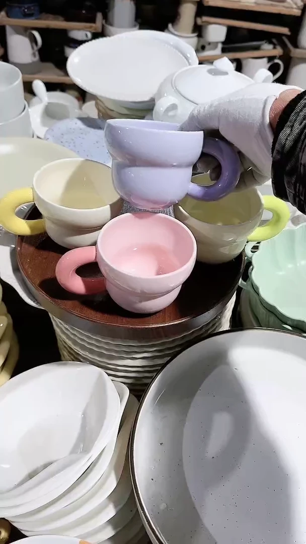 【闪购商品】瓷片4个杯子微瑕 凑满20元包邮