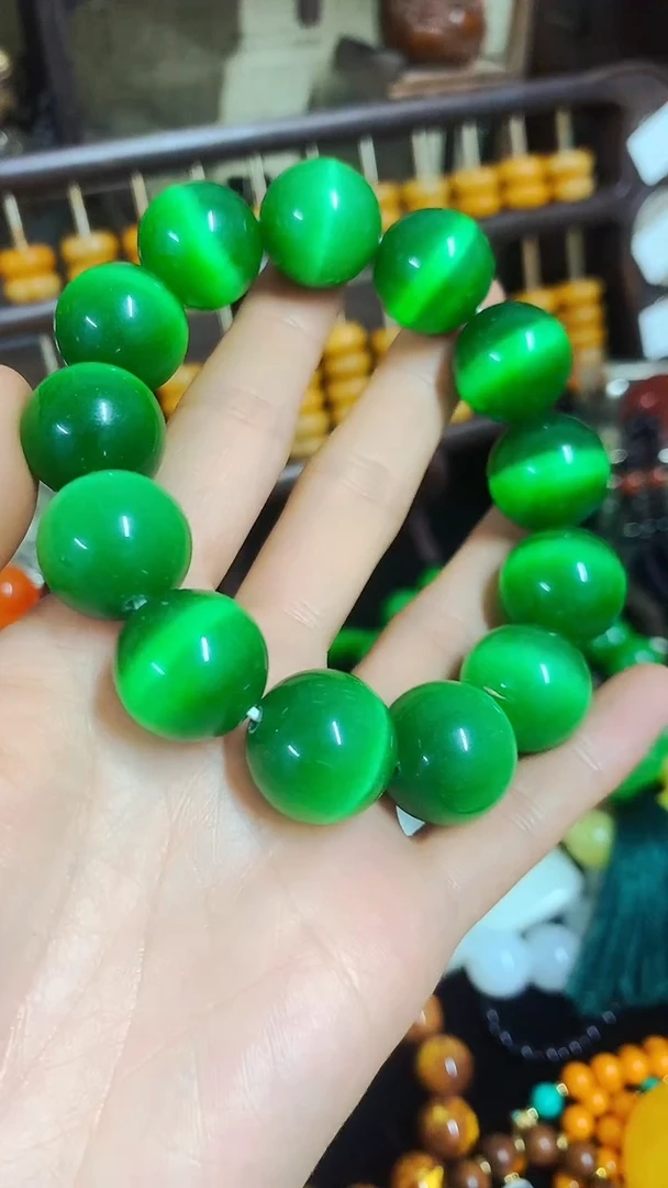 【闪购商品】和田玉（碧玉）手串未镶嵌主播推荐主播推荐