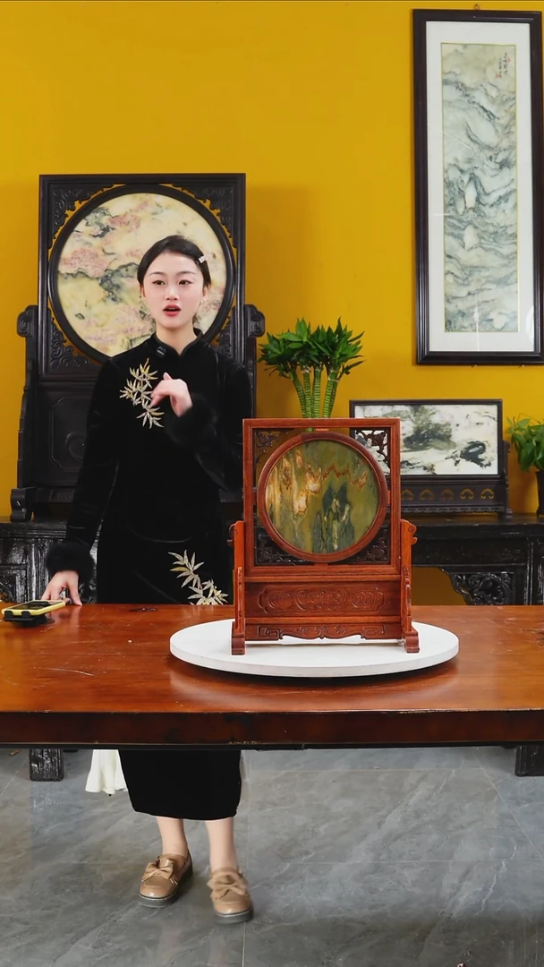 石材天然大理石画摆件