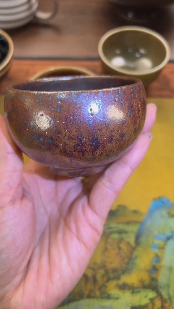 煤烧高温紫金禅定杯
