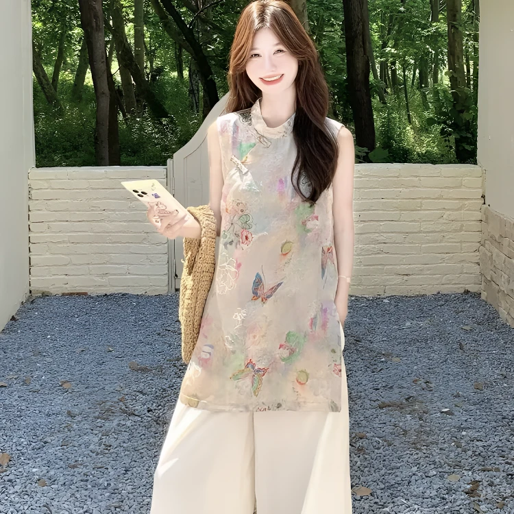 【直播】孤品新中式上衣裤子吊带国风休闲气质时尚159