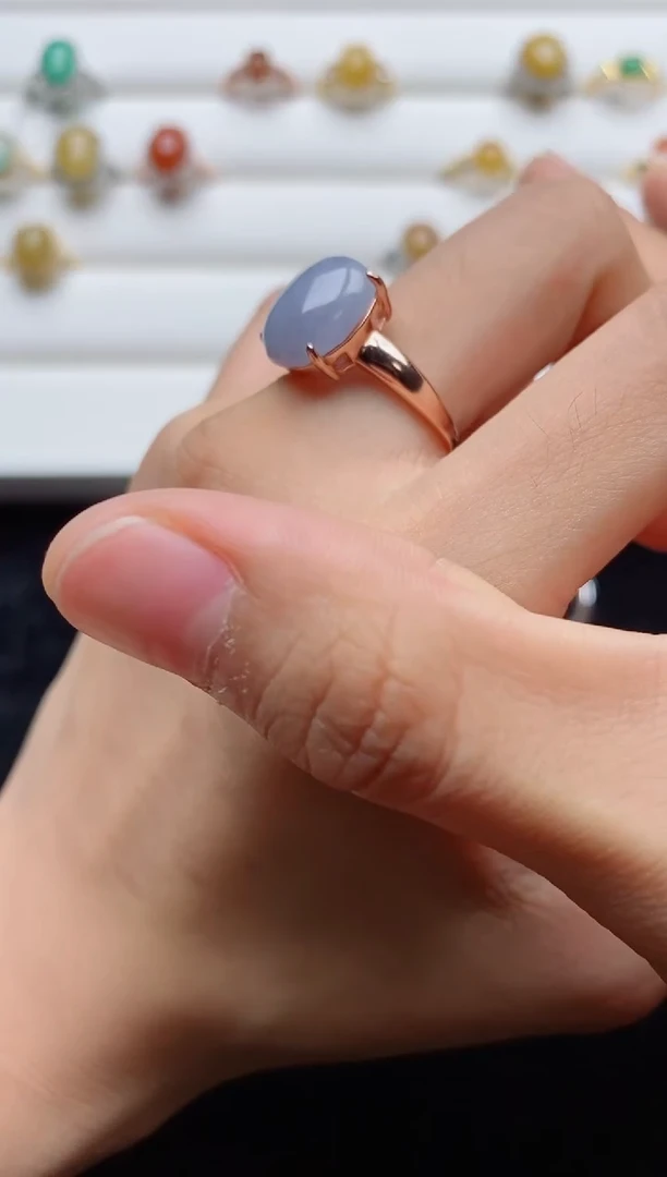 翡翠戒指银S925镶嵌.........