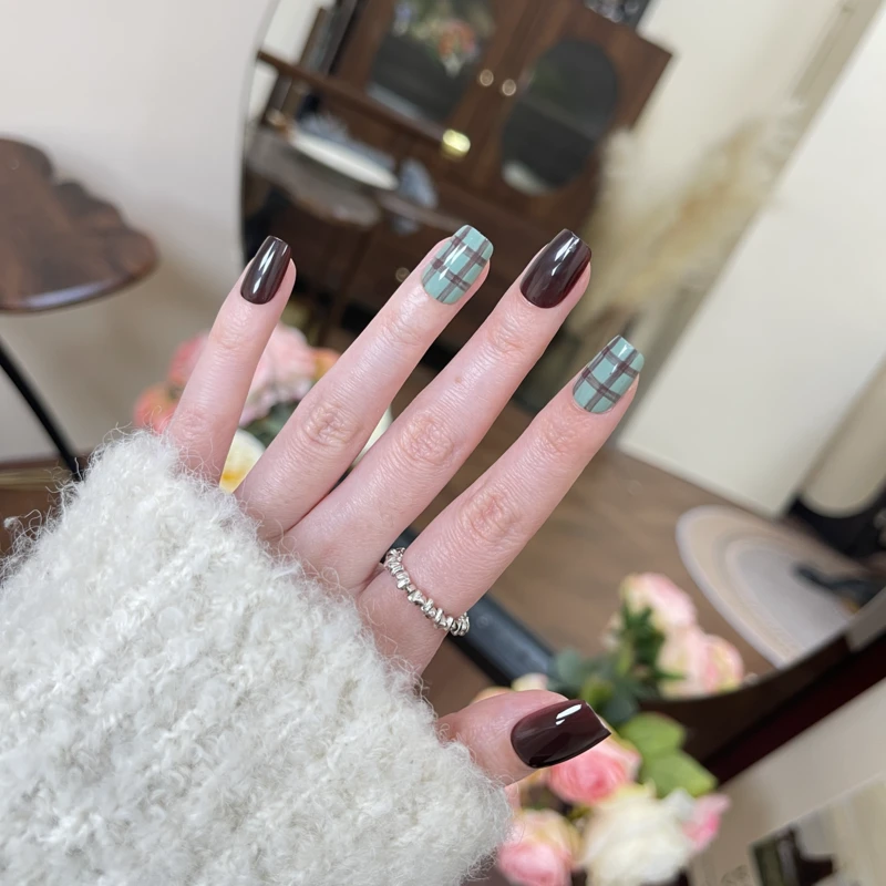 【53薄荷生巧】Thankokay辛小七穿戴甲气质轻奢高级感美甲甲片