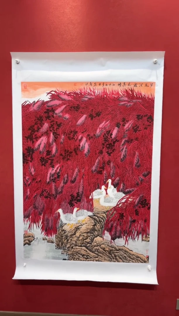 国画田哲老师现场创作 49
