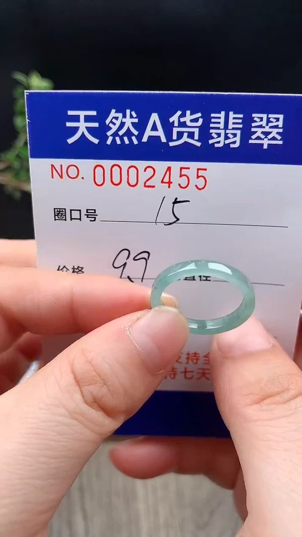 未镶嵌戒指翡翠15#