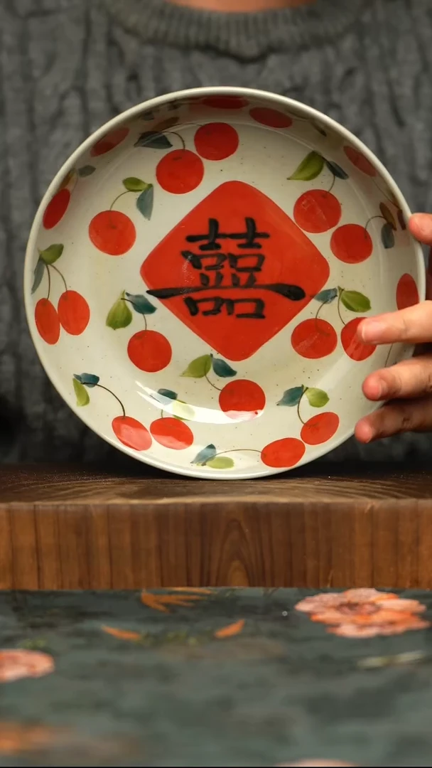 杯釉下彩手工手绘同款陶器