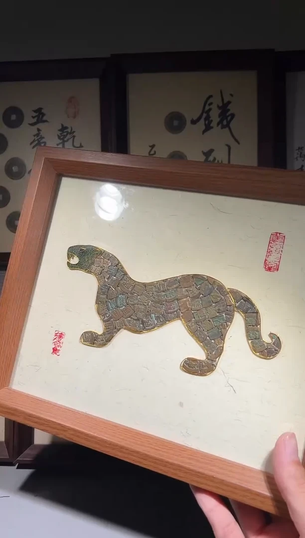 铜虎符文创摆件一个
