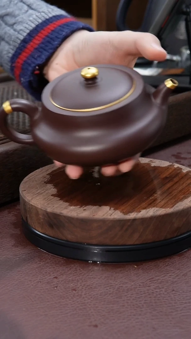 【闪购商品】紫砂茶壶描金桑盘紫砂壶