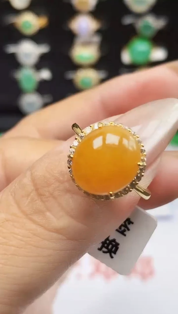 银S925镶嵌戒指翡翠1117