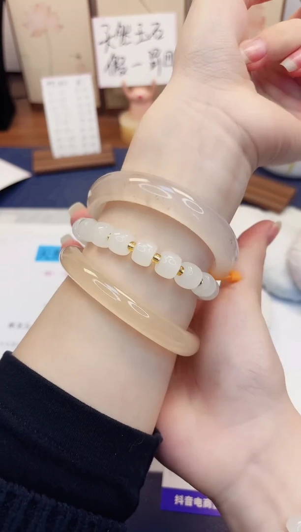 【闪购商品】石英质玉手镯未镶嵌419-财气镯-圈口58